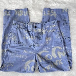 UO Printed Pull-On Straight Fit Chino Pant